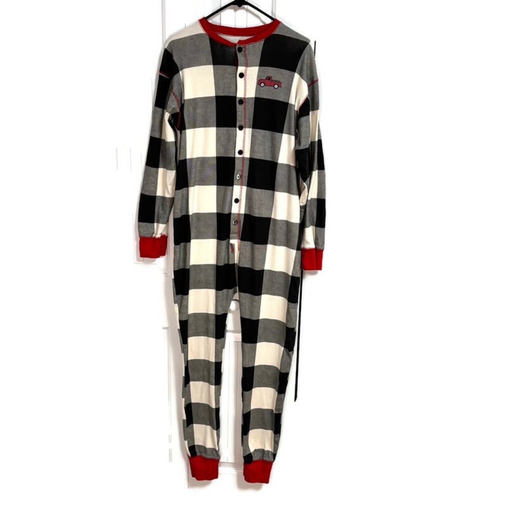 Lazy One Tailgate Adult Onesie Pajamas Falpjack Size Large Unisex - Picture 4 of 8